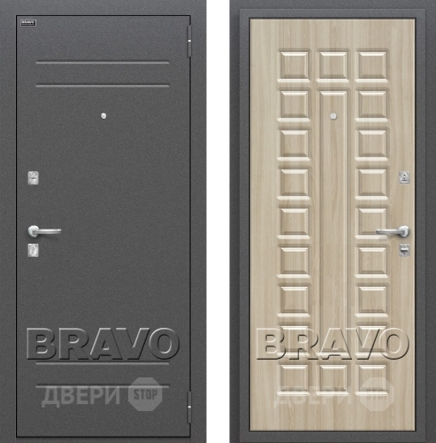 Входная металлическая Дверь Bravo Оптим Нова Шимо Светлый в Краснознаменске