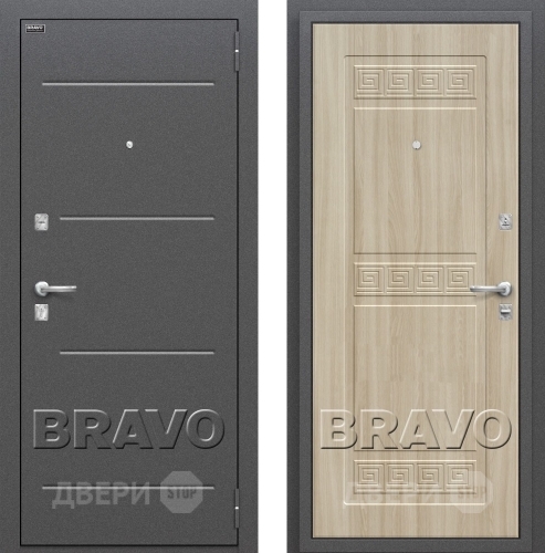 Входная металлическая Дверь Bravo Оптим Трио в Краснознаменске