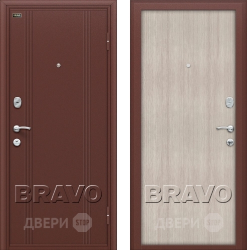 Входная металлическая Дверь Bravo Оптим Door Out 201 Капучино в Краснознаменске