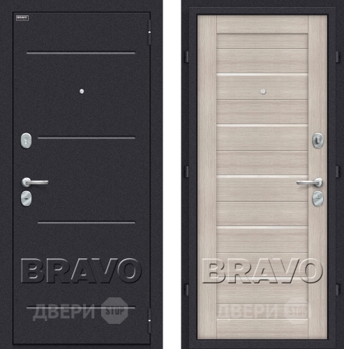 Входная металлическая Дверь Bravo Оптим Техно Капучино в Краснознаменске