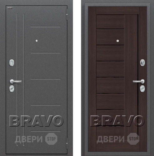 Входная металлическая Дверь Bravo Оптим Проф Венге в Краснознаменске