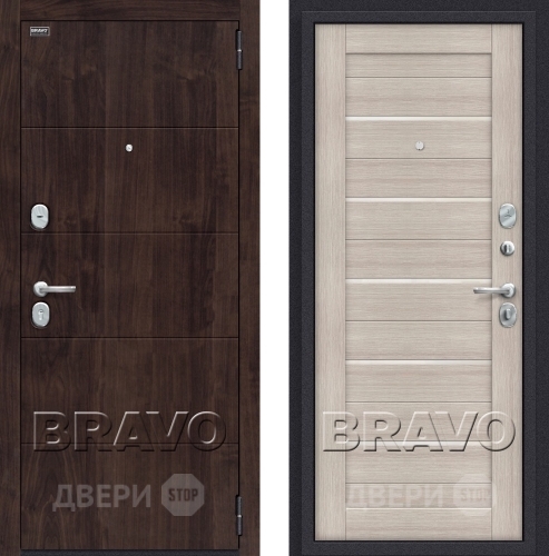 Входная металлическая Дверь Bravo Оптим Прайм Капучино в Краснознаменске