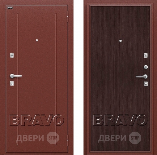 Входная металлическая Дверь Bravo Оптим Норма Wenge Veralinga в Краснознаменске