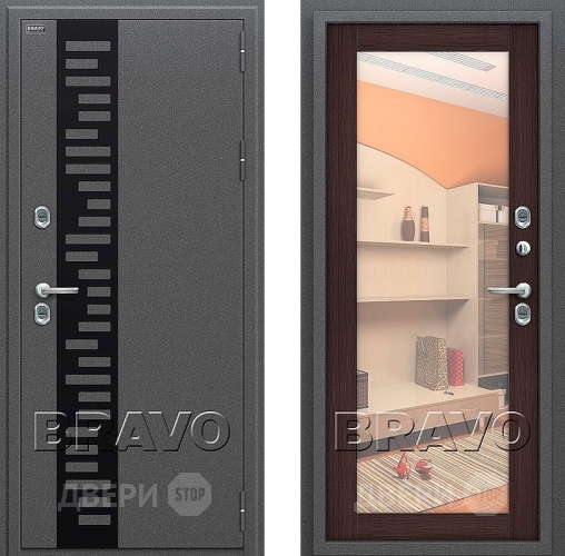Входная металлическая Дверь Bravo Оптим Термо 220 Венге в Краснознаменске