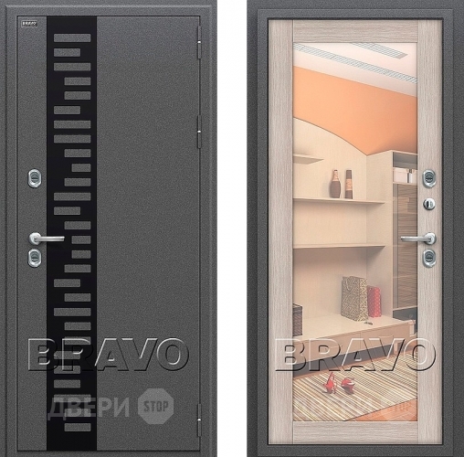 Входная металлическая Дверь Bravo Оптим Термо 220 капучино в Краснознаменске