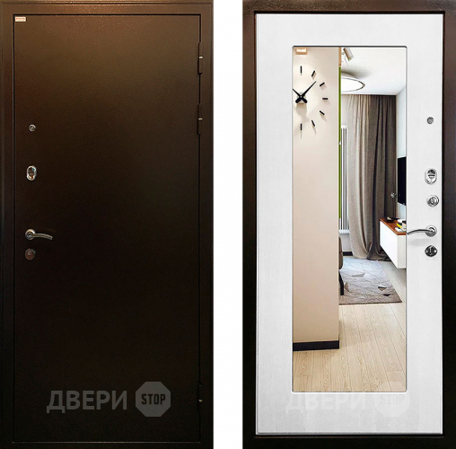 Дверь Ратибор Милан 3К зеркало Белый ясень в Краснознаменске
