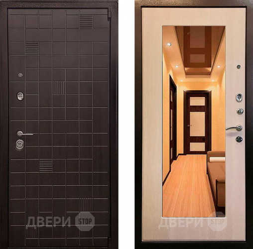 Входная металлическая Дверь Ратибор Силуэт зеркало 3К Экодуб в Краснознаменске