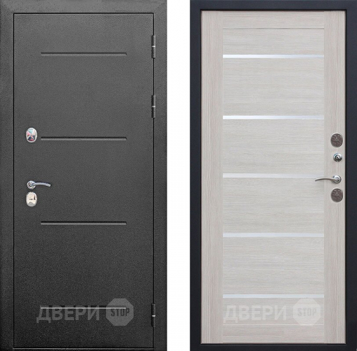 Входная металлическая Дверь Isoterma Серебро/Лиственница беж в Краснознаменске