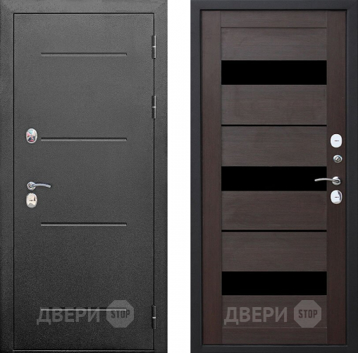 Входная металлическая Дверь Цитадель Isoterma Серебро/Тёмный кипарис  в Краснознаменске