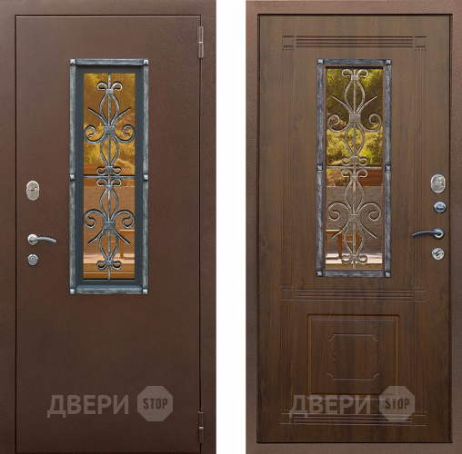 Входная металлическая Дверь Снедо Плющ Винорит  Грецкий орех  в Краснознаменске