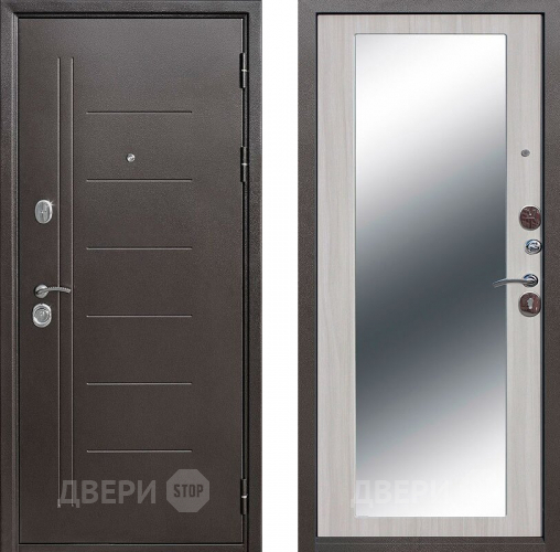 Дверь Цитадель Троя с зеркалом Лиственница в Краснознаменске