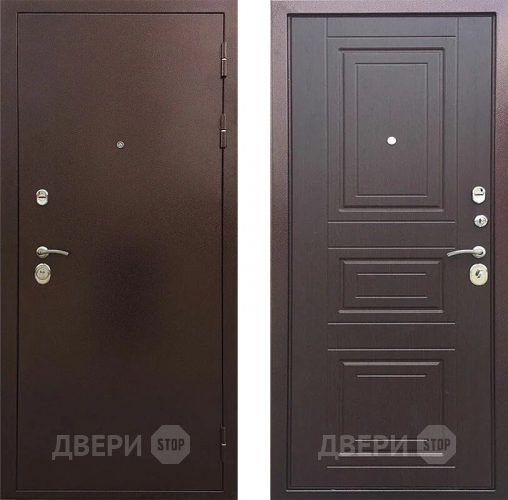Входная металлическая Дверь Шелтер (SHELTER) Трио Орех премиум в Краснознаменске