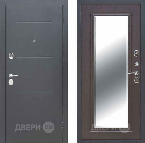 Входная металлическая Дверь Цитадель 7,5см Гарда Серебро Зеркало Фацет Венге в Краснознаменске