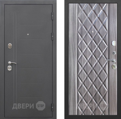 Входная металлическая Дверь Цитадель Троя 10см Муар Палисандр Темный  в Краснознаменске