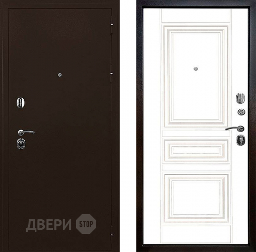 Входная металлическая Дверь Ратибор Троя 3К Белый матовый в Краснознаменске
