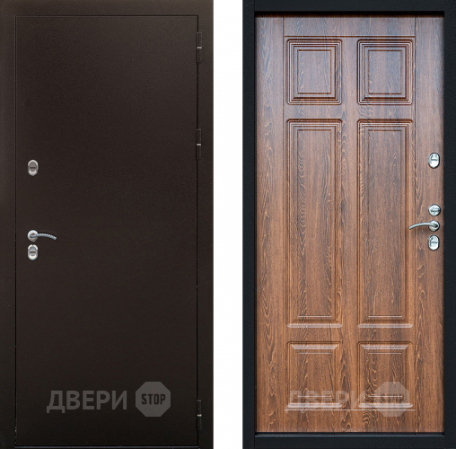 Входная металлическая Дверь Сибирь Термо Дуб филадельфия коньяк в Краснознаменске