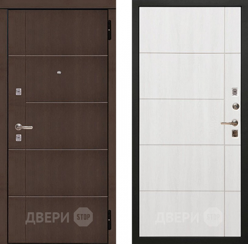Входная металлическая Дверь Сударь МД-10 Белый ясень в Краснознаменске