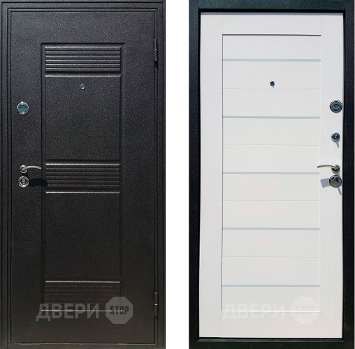 Входная металлическая Дверь в квартиру СТОП 7Х Белёный дуб в Краснознаменске