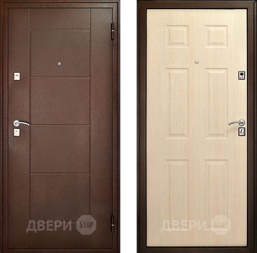 Входная металлическая Дверь Форпост Модель 73 Беленый дуб в Краснознаменске