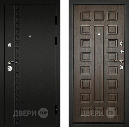 Входная металлическая Дверь (Дверной Континент) Сити - 3К Венге в Краснознаменске