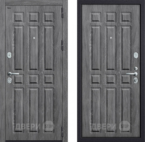 Входная металлическая Дверь Groff P3-315 Серый Дуб в Краснознаменске
