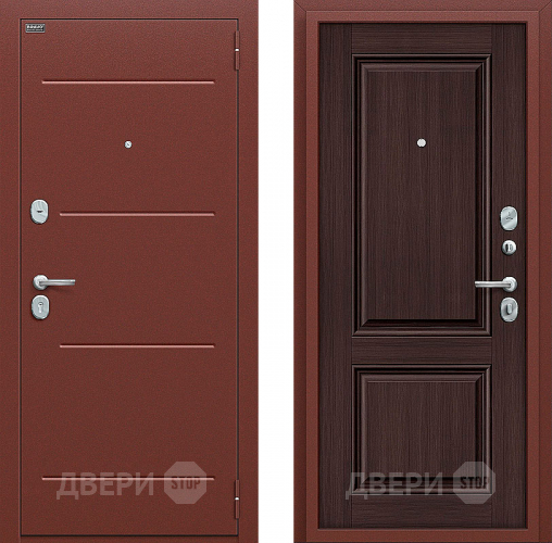 Входная металлическая Дверь Bravo Оптим Стиль Wenge Veralinga в Краснознаменске