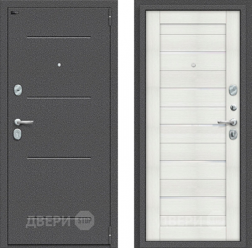 Входная металлическая Дверь Bravo Порта S-2 104/П22  Bianco Veralinga в Краснознаменске