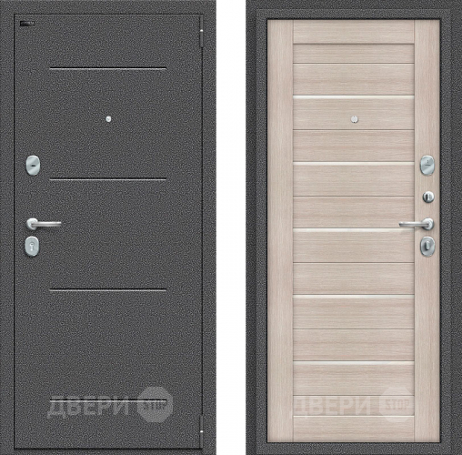 Входная металлическая Дверь Bravo Порта S-2 104/П22 Cappuccino Veralinga в Краснознаменске