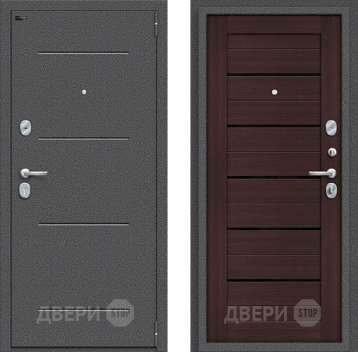 Входная металлическая Дверь Bravo Порта S-2 104/П22 Wenge Veralinga в Краснознаменске