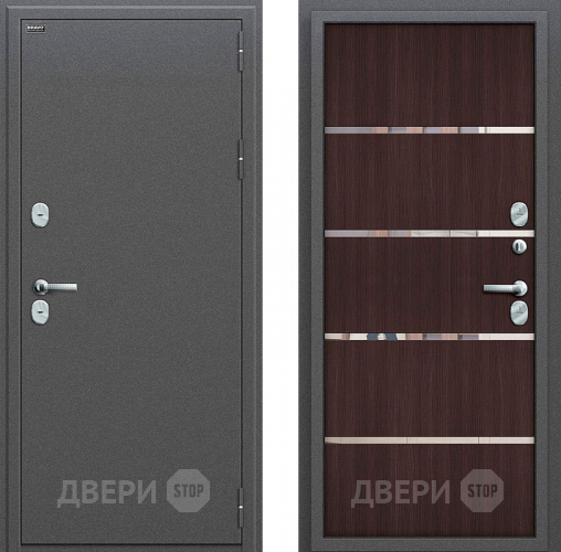 Входная металлическая Дверь Bravo Оптим Термо 204 Wenge Veralinga в Краснознаменске