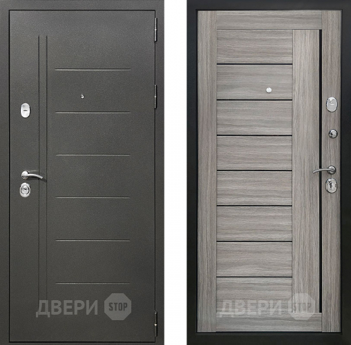 Входная металлическая Дверь Престиж Профи Дуб дымчатый в Краснознаменске