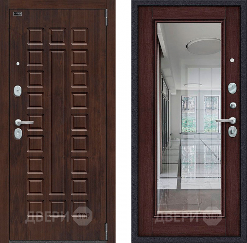 Входная металлическая Дверь Bravo Porta S-3 51/П61 с зеркалом Венге в Краснознаменске