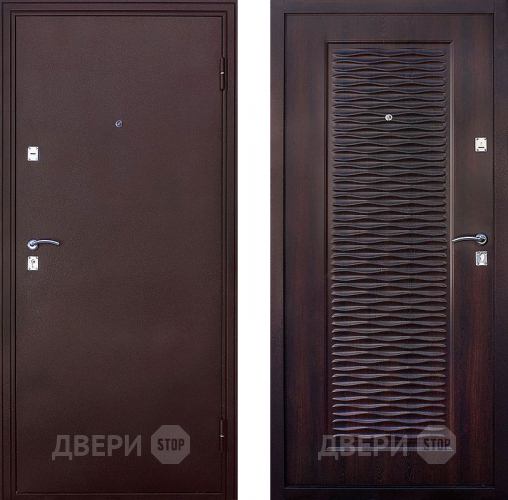 Входная металлическая Дверь СТОП Волна Мореный дуб в Краснознаменске