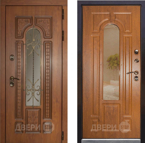Дверь Заводская Лацио Термо Орех золотой (с терморазрывом) в Краснознаменске