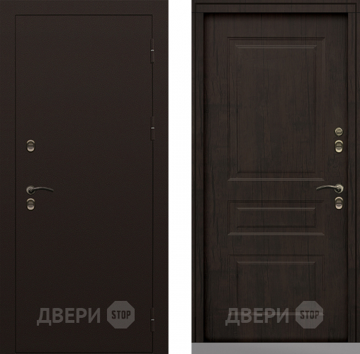 Входная металлическая Дверь Сибирь Термо-Стандарт тиковое дерево в Краснознаменске