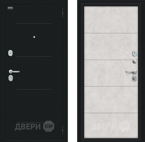 Дверь Bravo Граффити-1 Букле черное/Look Art в Краснознаменске