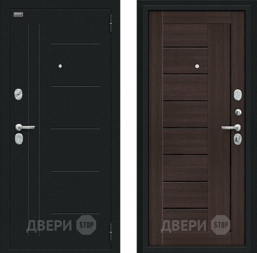 Дверь Bravo Проф Букле черное/Wenge Veralinga в Краснознаменске