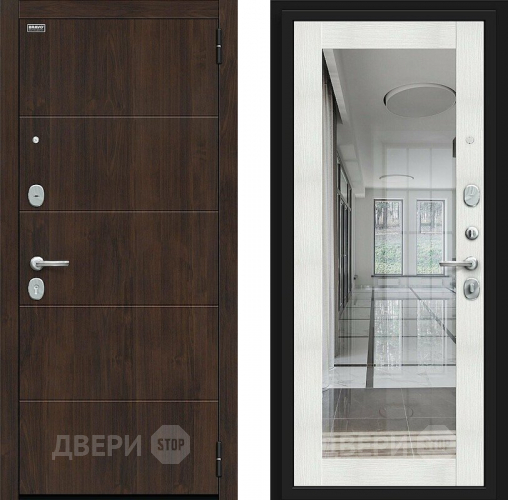 Входная металлическая Дверь Bravo Флэт Kale Almon/Bianco Veralinga в Краснознаменске