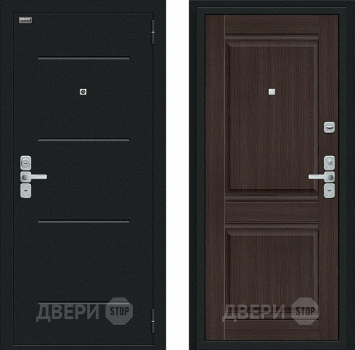 Дверь Bravo Нео Букле черное/Wenge Veralinga в Краснознаменске