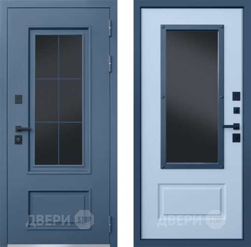 Входная металлическая Дверь Йошкар  Терморазрыв Эльбрус с окном и английской решеткой в Краснознаменске