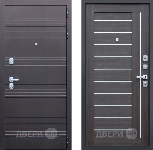 Входная металлическая Дверь Йошкар Дуэт Орех рифленый в Краснознаменске