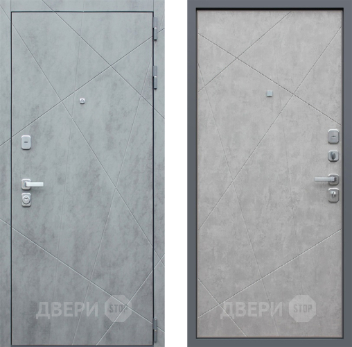 Входная металлическая Дверь Йошкар Дуэт-Б Бетон Светлый в Краснознаменске