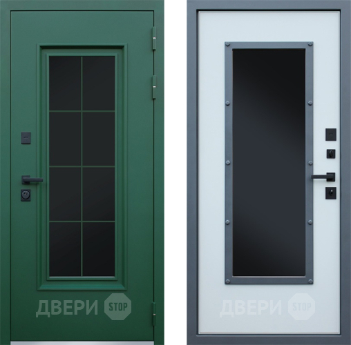 Дверь Йошкар Терморазрыв Олимп с окном и английской решеткой в Краснознаменске