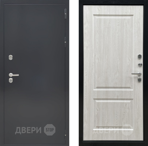 Дверь Ратибор Термоблок 3К Черное серебро/Сосна белая в Краснознаменске