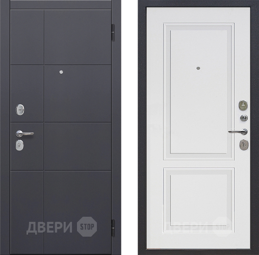 Дверь Цитадель Гарда 2 МДФ Велюр Белый Софт в Краснознаменске