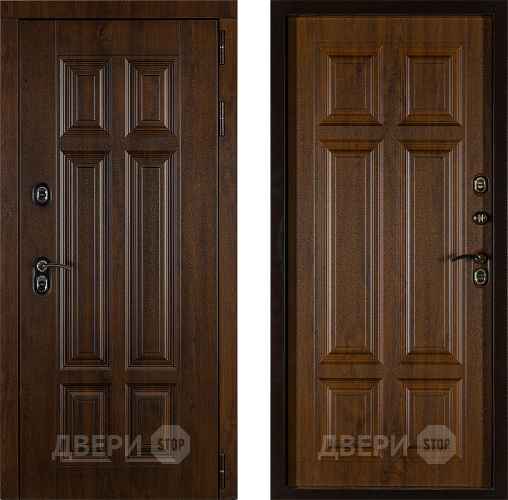 Дверь Заводская Урал ПП Лайт 3К Грецкий Орех (с терморазрывом) в Краснознаменске