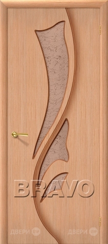 Межкомнатная дверь со стеклом Эксклюзив (Дуб) в Краснознаменске