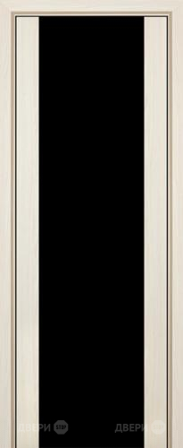 Межкомнатная дверь ProfilDoors 8X эш вайт мелинга (черный триплекс) в Краснознаменске