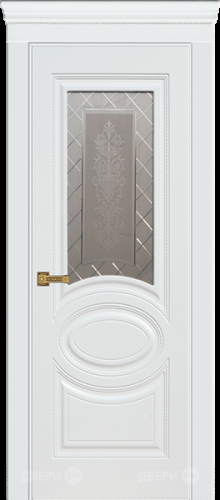 Межкомнатная дверь Марго ПО белая эмаль (мателюкс с фрезеровкой) в Краснознаменске