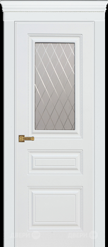 Межкомнатная дверь Троя ПО белая эмаль (мателюкс с фрезеровкой) в Краснознаменске